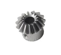 GuidNaurys 1:1 Bevel Gear 0.8M 15T Carbon Steel 90 Degree Miter Gear 0.8 Module 15 Teeth Conical Pinion For DIY Model Projects meshing angle(6mm bore)