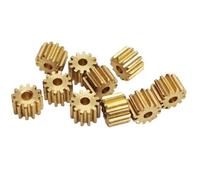GuidNaurys 10pcs 3mm Thickness Gear 0.3 Module 0.4 Module Straight Teeth Copper Based Gear 0.8mm 1mm 1.2mm Tight Fit Shaft transmission(0.3M 7T 0.78mm bore)