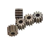GuidNaurys 10pcs 5x5mm Iron Gear 0.6 Module 8 Teeth Flat Spur Gear Tight Fit 2mm 2.3mm Motor Shaft 0.6M 8T Straight Teeth Pinion transmission(2.28mm bore)