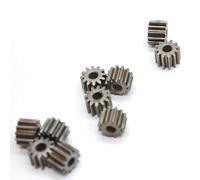 GuidNaurys 10pcs Iron 1.2mm Motor Shaft Pinion 0.4 Module 11 Teeth Straight Teeth Gear 1.18mm Bore 0.4M 11T Spur Gear 5.2mm OD 4mm Thick transmission