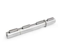 GuidNaurys 1pc 14mm Diameter Worm Gear Shaft 130mm Double Output Shaft Nema 23 Stepper Motor NMRV030 Worm Reducer Gearbox Dual Shaft stage Assembly