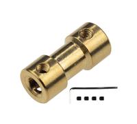 GuidNaurys 1pc Brass Rigid Coupling 2mm 2.3mm 3mm 3.17mm 4mm 5mm 6mm Motor Shaft Coupler Adapter Sleeve Transmission Joint Connector axis connection(2mm to 2mm)