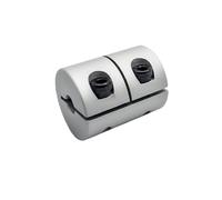 GuidNaurys 1pc D20 L25 Rigid Clamp Coupling Bore 5mm 6mm 6.35mm 7mm 8mm 9.5mm 10mm Aluminium Drive Shaft CNC Jaw Shaft Motor Coupler axis connection(5mm to 7mm)