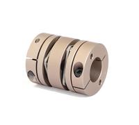 GuidNaurys 1pc D20L28 Double Disc Coupler Diameter 20mm Length 28mm Aluminium Elastic Shaft Coupler High Precision Flexible Coupling torque vibration(7mm to 7mm)