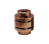 GuidNaurys 1pc D56 L64 Cardan CNC Flexible Flange Coupling Aluminium Diaphragms Universal Joint Coupler 3D Printer Motor Shaft torque vibration(19X19mm)