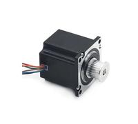 GuidNaurys 1pc Nema 23 Stepper Motor with Gear 57HS09 0.9N.m 1.3A 1.8 Degree 57x57x56mm 2 Phase 4 Wires Stepper Motor 6.35mm Shaft stage Assembly