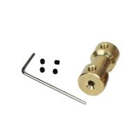 GuidNaurys 1PC Rigid Coupling Brass Shaft Outer Diameter 9mm Length 20mm Bore 2mm 4mm 5mm 6mm Coupler for CNC Motor Connection axis connection(Bore 2mm to 6mm)