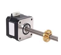 GuidNaurys 1Pc T8 Lead Screw 42mm Flange Linear Stepper Motor 1.8 Degree 1.3A 28N.cm Nema 17 Stepper Motor 2mm 4mm 8mm Lead Screw stage Assembly(8mm)