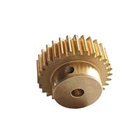 GuidNaurys 1pcs 0.5M 110T Copper Spur Gear 0.5 Module 110 Teeth Mechanical Transmission Straight Teeth Pinion Gear with Step M3 Screw transmission(Step 20mm bore 12mm)
