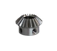 GuidNaurys 1pcs 1 Module 20 Teeth Bevel Gear 1:1 Ratio 1M 20T Straight Bevel Pinion Stainless Steel 90 Degree Miter Gear meshing angle(5mm bore)