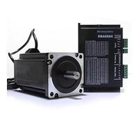 GuidNaurys 1Pcs 8.5N.M Nema 34 Stepper Motor Kit DMA860H Stepper Driver 2 Phase 4 Wires 86x86x118mm Step Motor 14mm diameter Shaft stage Assembly