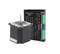 GuidNaurys 1pcs Nema 23 Stepper Motor Driver Kit 2.8A 126N.cm 57mm Flange Step Motor 6.35mm 8mm Shaft 57x57x56mm Stepping Motor stage Assembly(6.35mm)