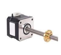 GuidNaurys 1pcs T8 Lead Screw 42 Stepper Motor 1.3A 0.28N.m 1.8 Degree Nema 17 Stepper Motor 300mm Long 2mm 4mm 8mm Lead Screw Rod stage Assembly(2mm)