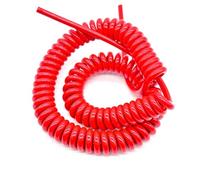 GuidNaurys 2 core Spring Line Wire Insulation Extensible Circuit Polyurethane Stretch 11 Meters Electronic Line Retractable(26AWG 0.15mm2)