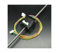 GuidNaurys 2 Phase 4 Wires 300mm Screw Shaft 1.8 Degree 1A Nema 14 Non-captive Linear Stepper Motor Tr5.56x4.8768mm 1.2192mm Pitch Screw Rod stage Assembly