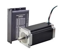 GuidNaurys 2 Phase 4 Wires Nema 23 Stepper Motor with DM542T Hybrid Step Driver Kit 3N.m 4.2A 425oz.in 57x57x113mm Stepper Motor stage Assembly