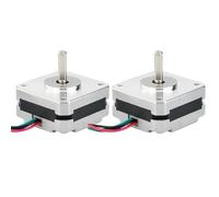 GuidNaurys 2Pcs Nema 17 Stepper Motor 1A 13N.cm 18.4oz.in 42mm Frame 42x42x20mm 2 Phase 4 Wires Stepping Motor for DIY 3D Printer stage Assembly