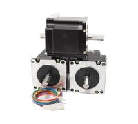 GuidNaurys 3PCS 1.8 Degree 23HS56 Step Motor 2.8A 126N.cm 2 Phase 4 Wires 57x57x56mm Stepping Motor 8mm Dual Shaft Nema 23 Stepper Motor stage Assembly