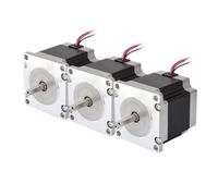 GuidNaurys 3pcs 57x57x56mm Stepper Motor 2 Phase 4 Wires Nema 23 Stepper Motor 1.26Nm 178.4oz.in 2.8A 6.35mm Shaft stage Assembly