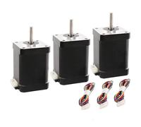 GuidNaurys 3pcs Nema 17 Stepper Motor 1.8 Degree 1.7A 70N.cm 42 Step Motor 2 Phase 4 Wire 42x60mm Hybrid Stepper Motor 1 Meter Cable stage Assembly