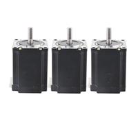 GuidNaurys 3pcs Nema 23 Stepper Motor 1.8 Degree 2.8A 189N.cm 57x57x76mm Step Motor 2 Phase 6.35mm 8mm Shaft 23HS7628 Stepper Motor stage Assembly(8mm)
