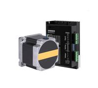 GuidNaurys 4.2A 4.5N.m Nema 34 Open Loop Stepper Motor Driver Kit 2.4A-7.2A AC DC DM860S Driver 2 Phase 4 Wires 86x86x78mm Stepping Motor stage Assembly
