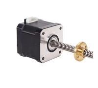 GuidNaurys 42x42mm Flange Step Motor T8 Screw Nema 17 Linear Screw Stepper Motor 2mm 4mm 8mm Lead 300mm Shaft stage Assembly(2mm)
