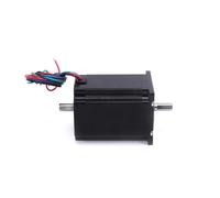 GuidNaurys 57x41mm 2 Phase 4 Wires Step Motor 2.4A 0.64N.m 91oz-in Nema 23 Dual Shaft Stepper Motor 8mm Double Shaft Stepper Motor stage Assembly