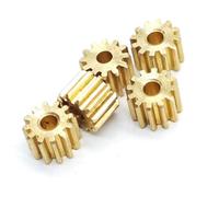 GuidNaurys 5pcs 0.4 Module 15 Teeth Copper Spur Gear 1.98mm 2.02mm Hole 0.4M 15T Straight Teeth Pinion 6.8mm Diameter 4mm Thickness straight pinion(2.02mm hole)