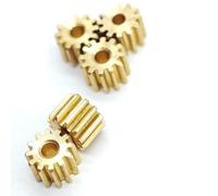GuidNaurys 5pcs 0.4M 16T Brass Straight Teeth Gear 0.4 Module 16 Teeth Spur Gear 7.2mm Diameter 1.5mm 2mm 3mm Tight Fit Pinion straight pinion(4.5mm thick 1.48mm hole)