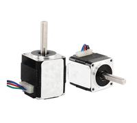 GuidNaurys 5PCS 1.8 Degree 20X20X24mm Stepping Motor 0.8A 12mN.m Nema 8 Stepper Motor 3.5mm D Shaft 2 Phase 4 Wires stage Assembly