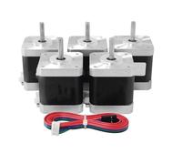 GuidNaurys 5PCS 17HS8401 2 Phase 4 Wire 42x42x48mm Stepper Motor 1.8A 480mN.M 78oz-in Nema 17 Stepping Motor 1 Meter Wire stage Assembly