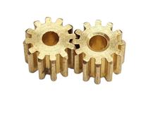 GuidNaurys 5pcs Brass Straight Teeth Gear 0.4 Module 15 Teeth 6.8mm Diameter Gear 1.98mm Hole 2mm Tight Fit 0.4M 15T Pinion straight pinion(4mm thick)