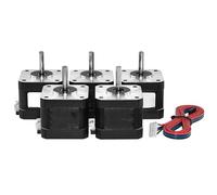 GuidNaurys 5pcs Nema 17 Stepper Motor 42x42x48mm 1.8A 1.8 Degree 2 Phase 4 Wires 17HS8401S Stepping Motor for 3D Printer stage Assembly