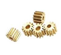 GuidNaurys 5pcs Small Copper Straight Teeth Gear 0.4 Module 16 Teeth Gear 7.2mm Diameter 4mm Thickness 0.4M 16T Cylindrical Pinion straight pinion(2.02mm hole)