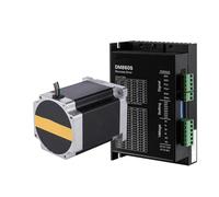 GuidNaurys 8.5N.m 4.9A Nema 34 Stepper Motor with Driver Kit 2.4A-7.2A DM860S Driver 12.7mm Shaft 86x86x112mm Open Loop Stepping Motor stage Assembly