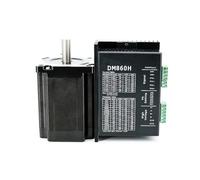 GuidNaurys 8.5Nm 5.6A Nema 34 Open Loop Stepper Motor Driver Kit DM860H Step Driver 14mm Shaft 2 Phases 4 Wires 86x86x118mm Step Motor stage Assembly