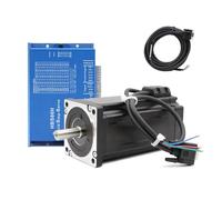 GuidNaurys 86mm Stepper Motor Kit 12.2Nm 6A Nema 34 Closed Loop Stepper Motor With Encoder HBS86H 2 Phase Servo Stepper Driver 1 Meter Cable stage Assembly