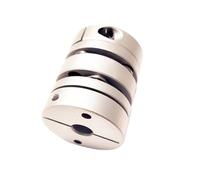 GuidNaurys Aluminum Alloy Flexible Shaft Coupler Diameter 56mm Length 63mm Double Disk Coupling Coupler 10mm to 24mm Shaft torque vibration(15mm to 22mm)