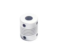 GuidNaurys D16L23 Aluminum Flexible Coupling Bore 3mm 4mm 5mm 6.35mm 8mm 10mm Shaft Coupler for Stepper Motor CNC 3D Printer torque vibration(2X8mm)