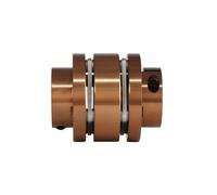 GuidNaurys D40 L50 Aluminium Flange Shaft Coupling Diaphragms Universal Joint Cardan CNC Flexible Motor Shaft Coupler torque vibration(15mm to 15mm)