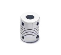 GuidNaurys Flexible Coupling D19L25 Aluminium Shaft Couplings Z Axis CNC Motor Jaw Shaft Coupler Stepper Motor Coupler torque vibration(6.35X8mm)