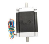 GuidNaurys Nema 23 Stepper Motor 1.8 Degree 1.89N.m 3A Dual Shaft 57mm Frame Step Motor 6.35mm 8mm Diameter Shaft Stepping Motor stage Assembly(8mm)