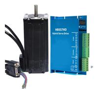 GuidNaurys Nema 23 Stepper Motor Driver Kit 3.5A 3N.M 2 Phases 4 Wires 57x57x132mm Closed Loop Step Motor 24-48V DC Digital Step Drive stage Assembly