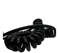 GuidNaurys Stretch 1 Meter 22AWG Expandable Wire Spring Spiral Black Cable Retractable Cord(14 core)