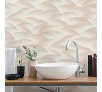 Guido Maria Kretschmer non-woven wallpaper arches beige cream gloss (3,74£/1qm)