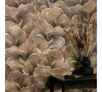 Guido Maria Kretschmer non-woven wallpaper floral brown metallic (4,27£/1qm)