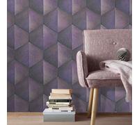 Guido Maria Kretschmer non-woven wallpaper graphic 3D effect purple (3,74£/1qm)