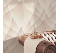Guido Maria Kretschmer non-woven wallpaper graphic beige cream gloss (3,56£/1qm)