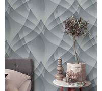 Guido Maria Kretschmer non-woven wallpaper graphic silver metallic (3,56£/1qm)